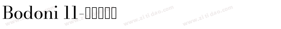 Bodoni 11字体转换